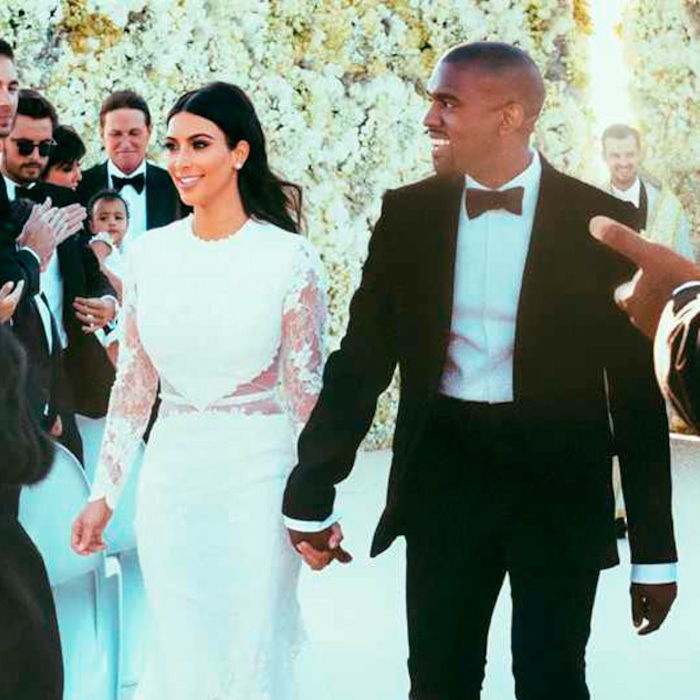 Kim Kardashian Posts Throwback Wedding Dress Photos From 2014
